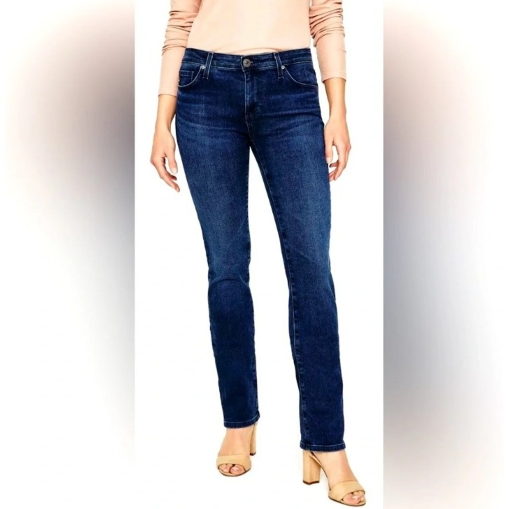 AG Adriano Goldschmied The Harper Essential Straight Leg Jeans Indigo Blue 28R